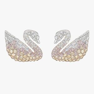 Swarovski Romantic Gradient Color Swan Pearl Earrings